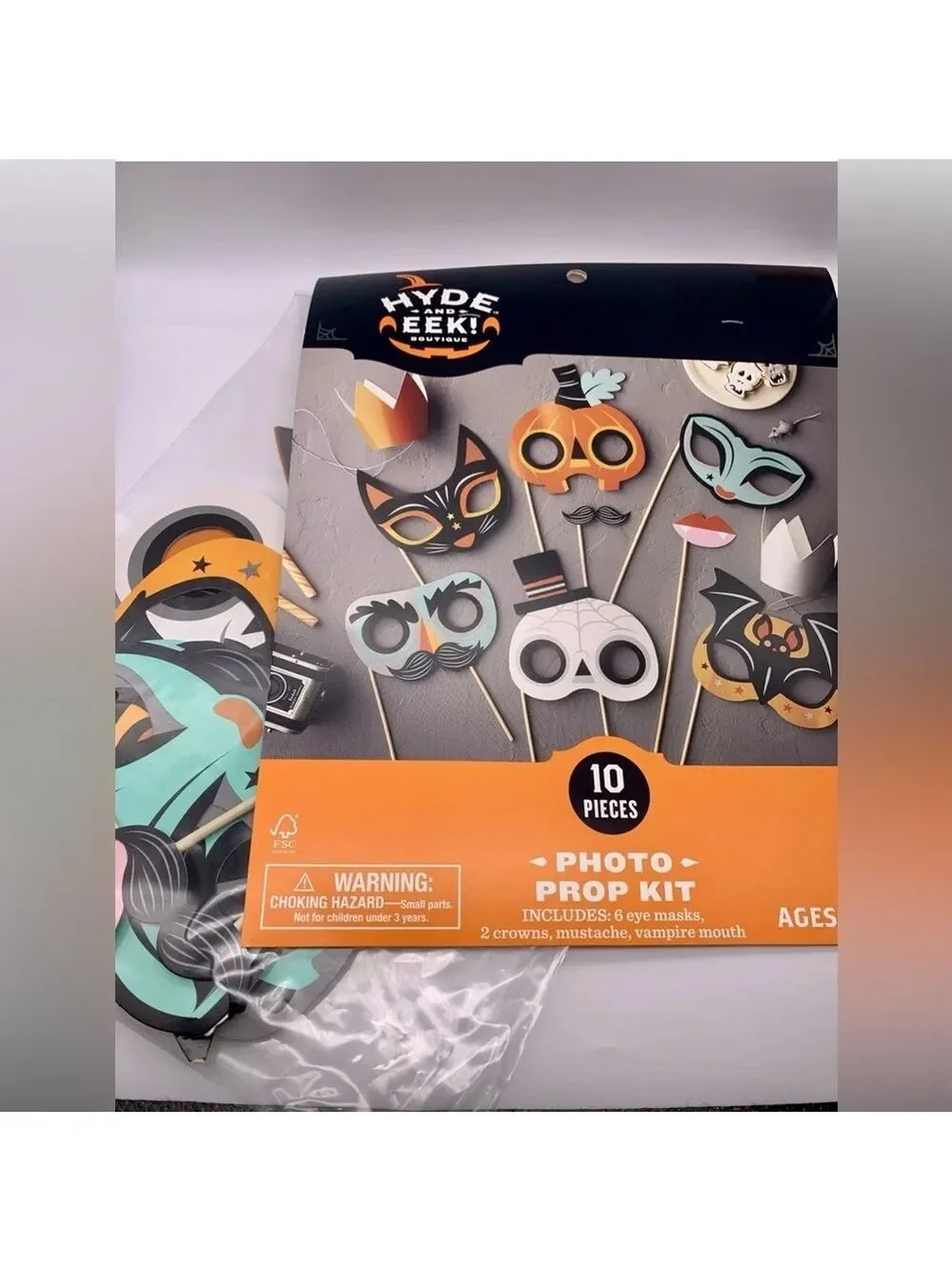 Hyde and Eek Halloween Photo Prop Kit 10 Pieces